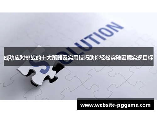 成功应对挑战的十大策略及实用技巧助你轻松突破困境实现目标